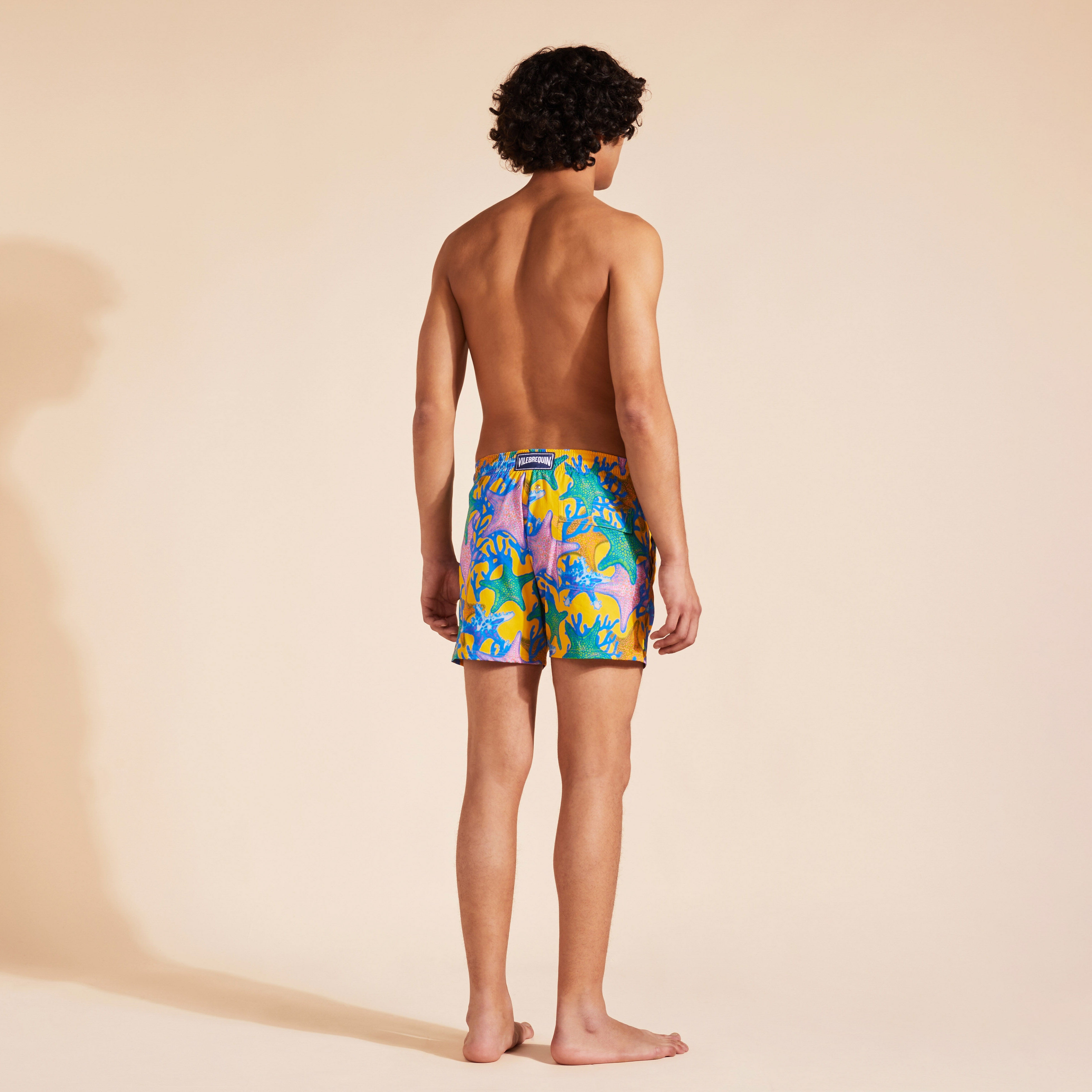 Men Stretch Swim Shorts Glowed Stars - 4