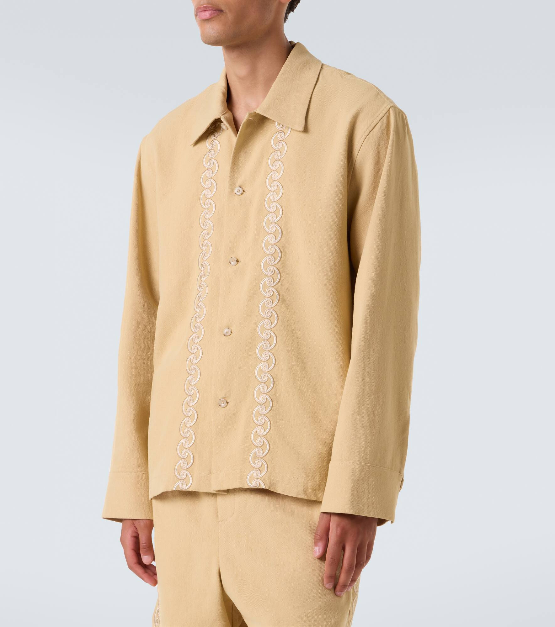 Embroidered overshirt - 3
