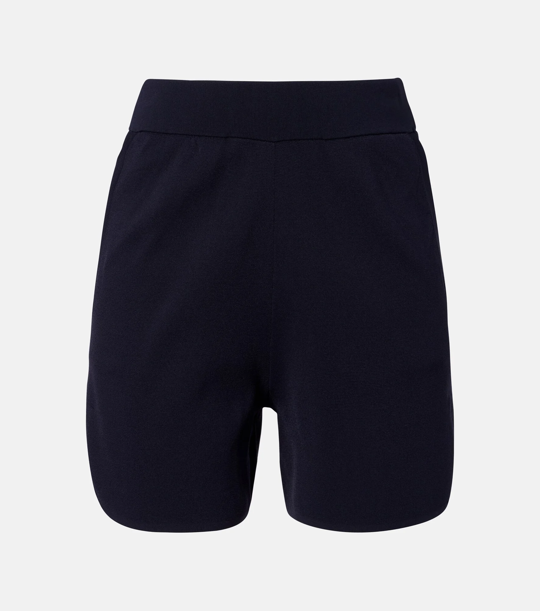Knitted crêpe shorts - 1