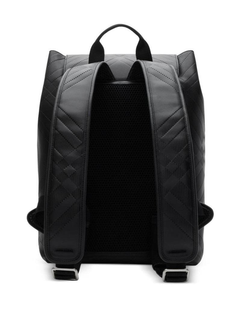 Burberry embossed-check backpack outlook