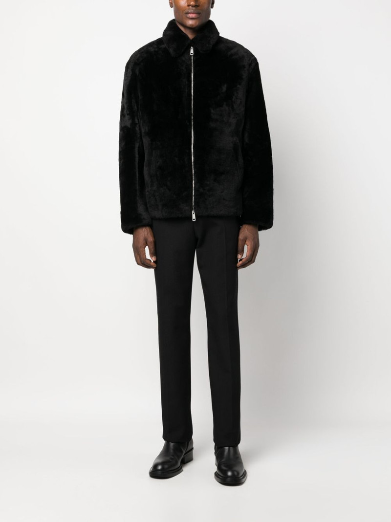 Prada triangle-logo shearling jacket outlook