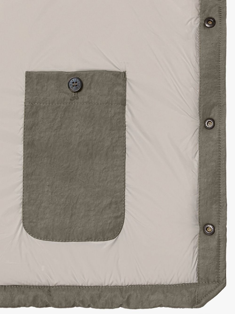 OSAKA ARMY GREEN NYLON GILET - 6