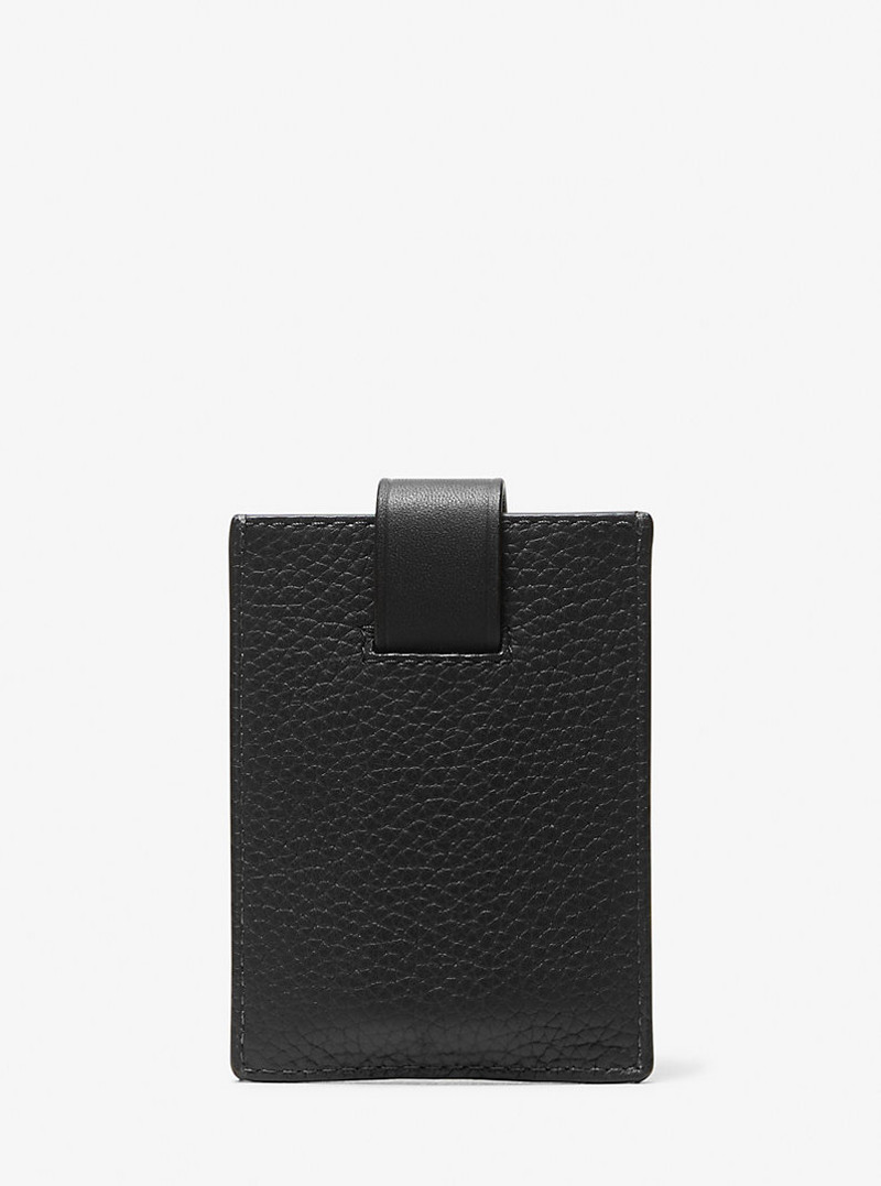 MICHAEL KORS Hudson Pebbled Leather Snap Card Case outlook