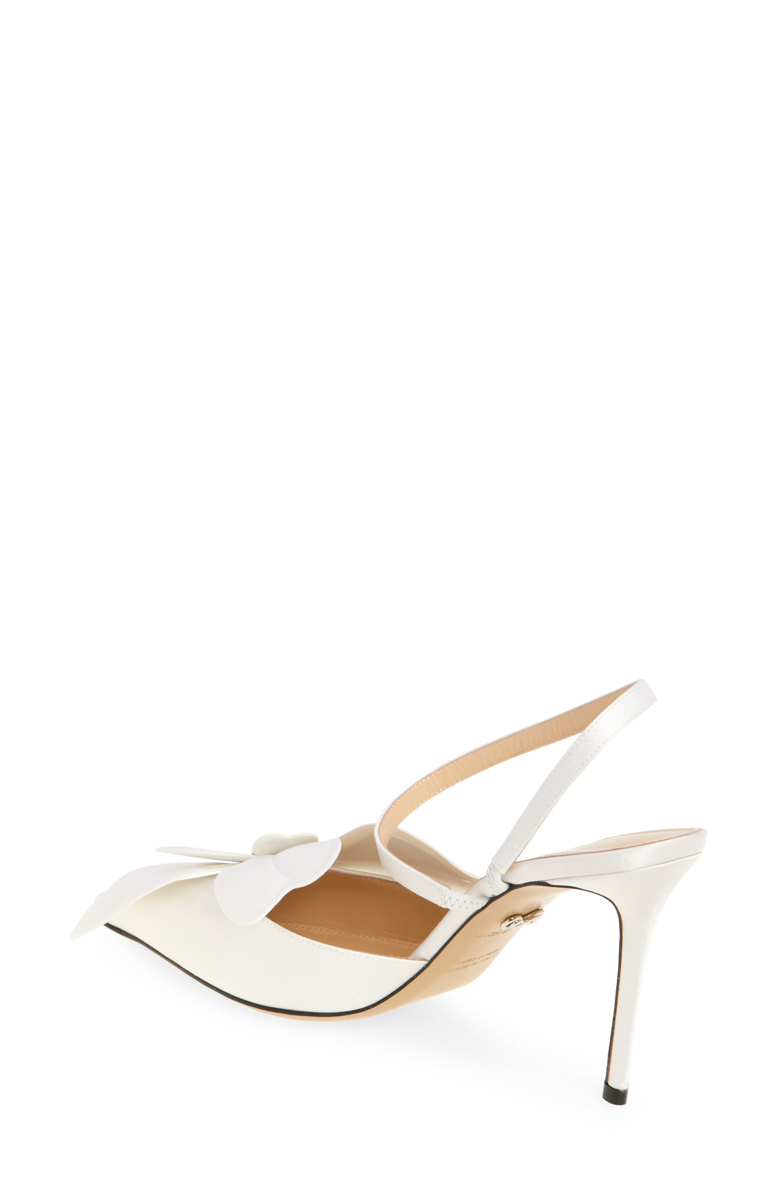 Mach & Mach Orchid Slingback Pump in White at Nordstrom - 2