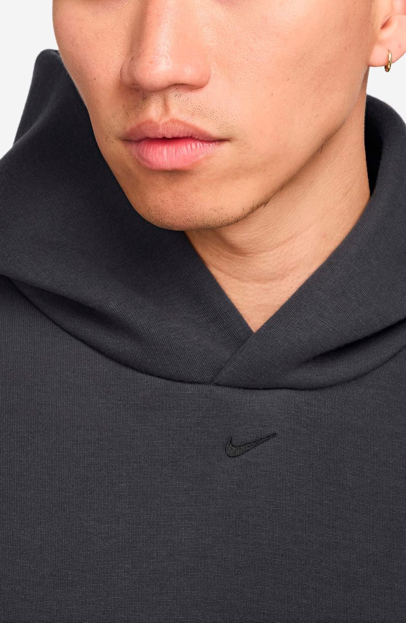 Nike Oversize Hoodie in Anthracite/Black at Nordstrom - 3