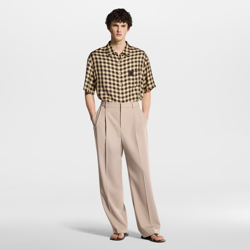 Damier Jacquard Short-Sleeved Shirt 4