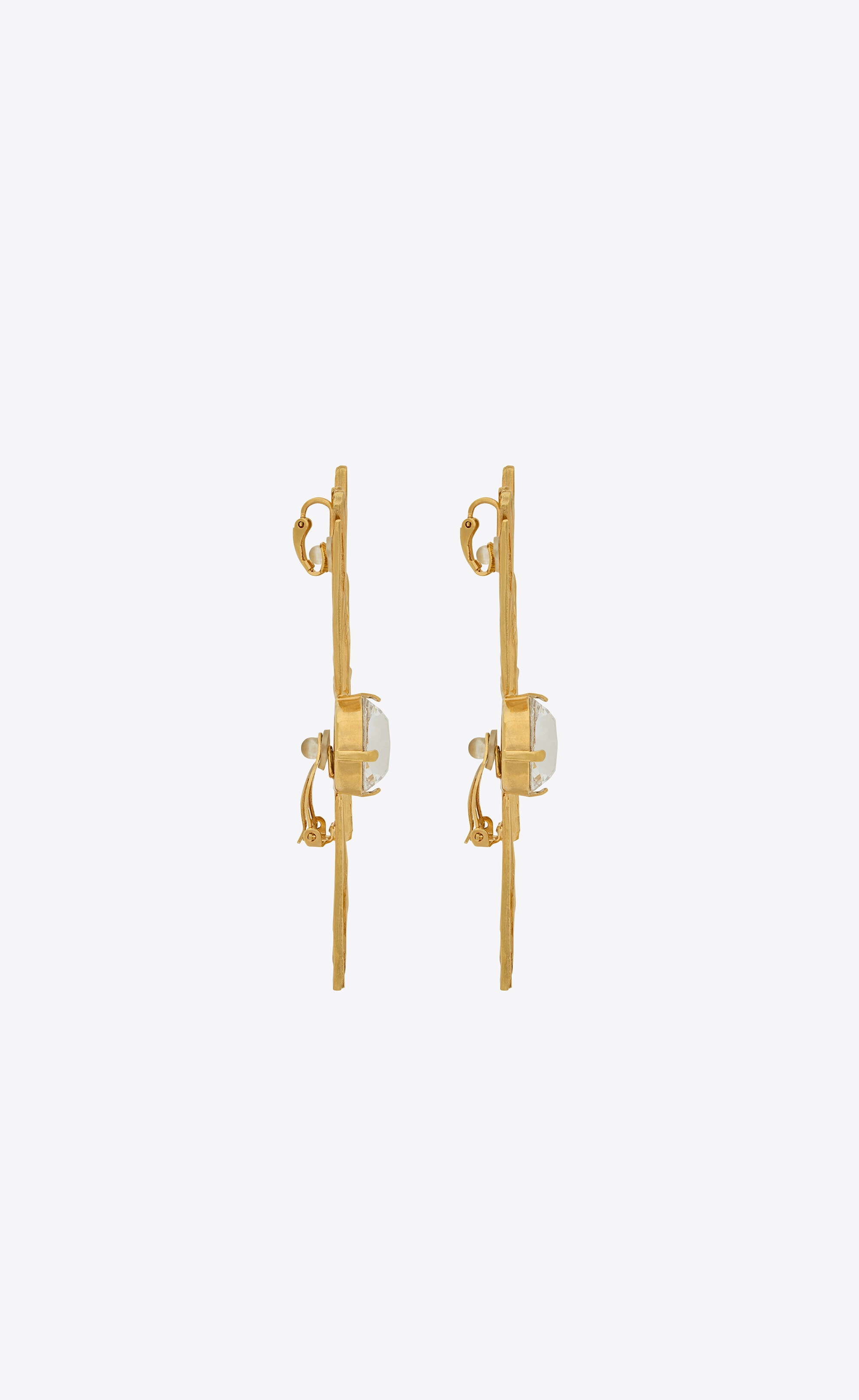 crystal sunrise earrings in metal - 4