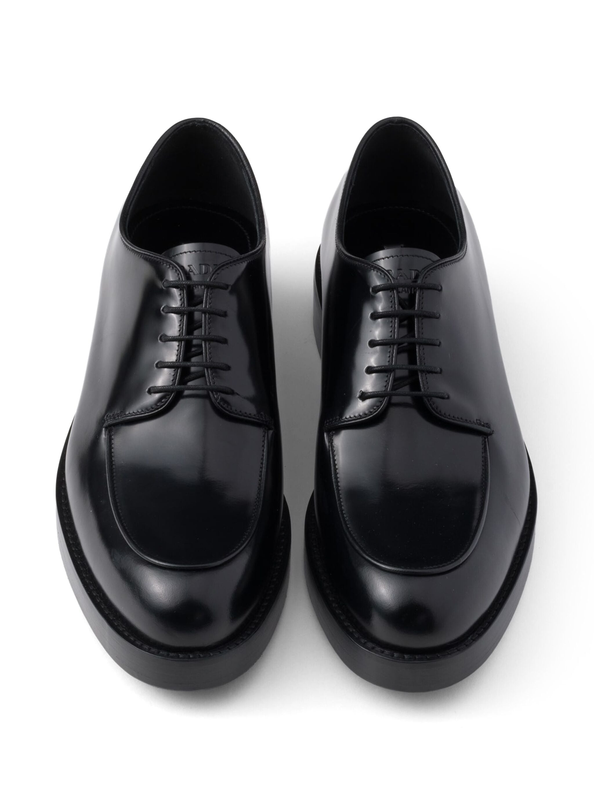 Brushed Leather Derby Shoes - 3