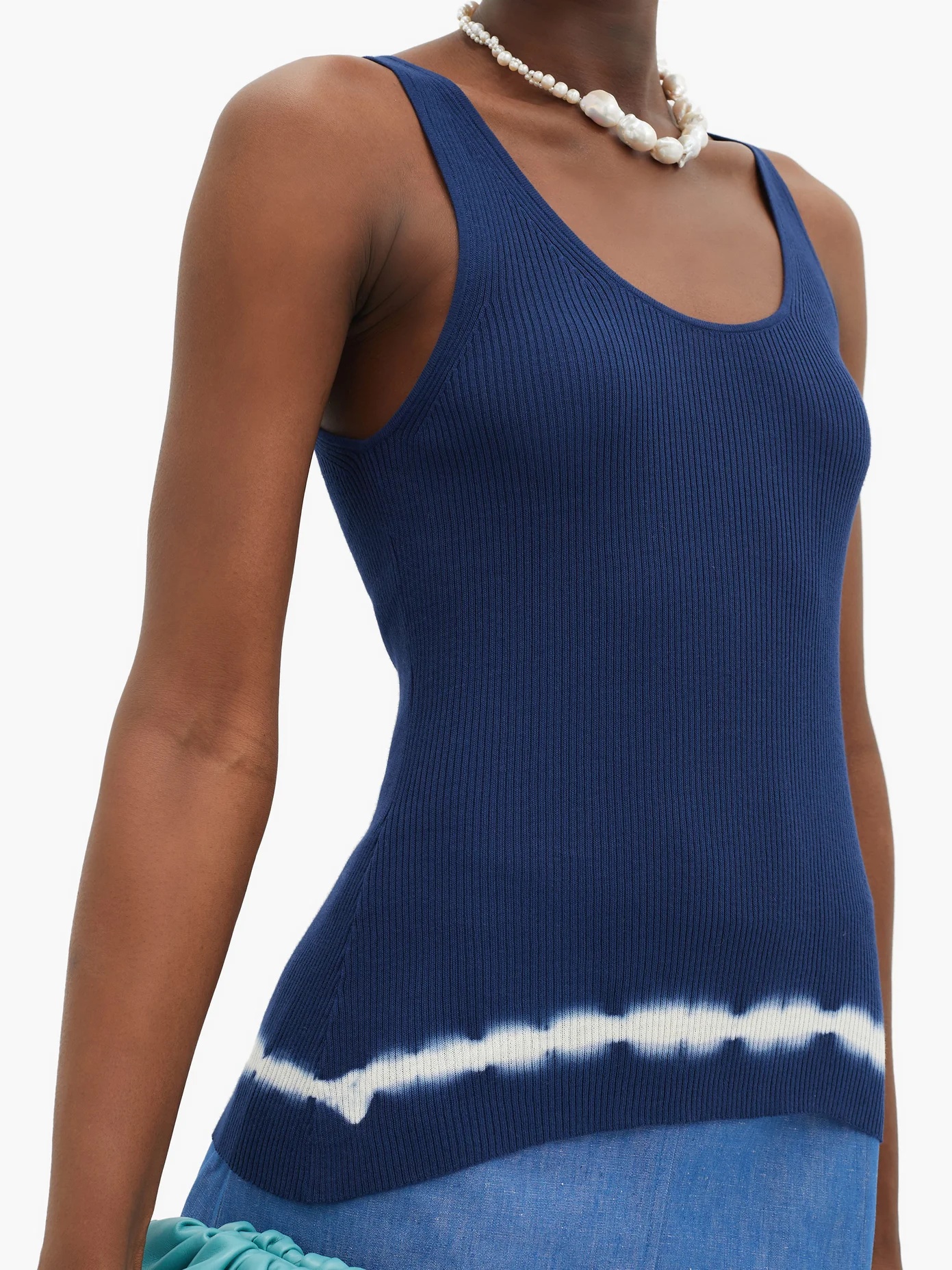 Hikaru Shibori-dyed Pima-cotton tank top - 3