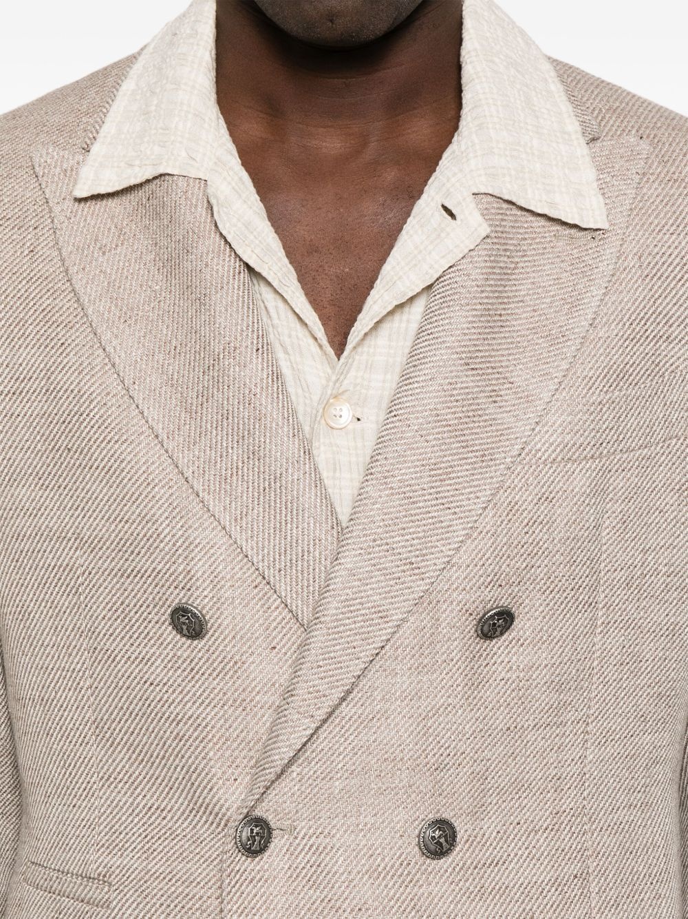 mélange-effect blazer - 5