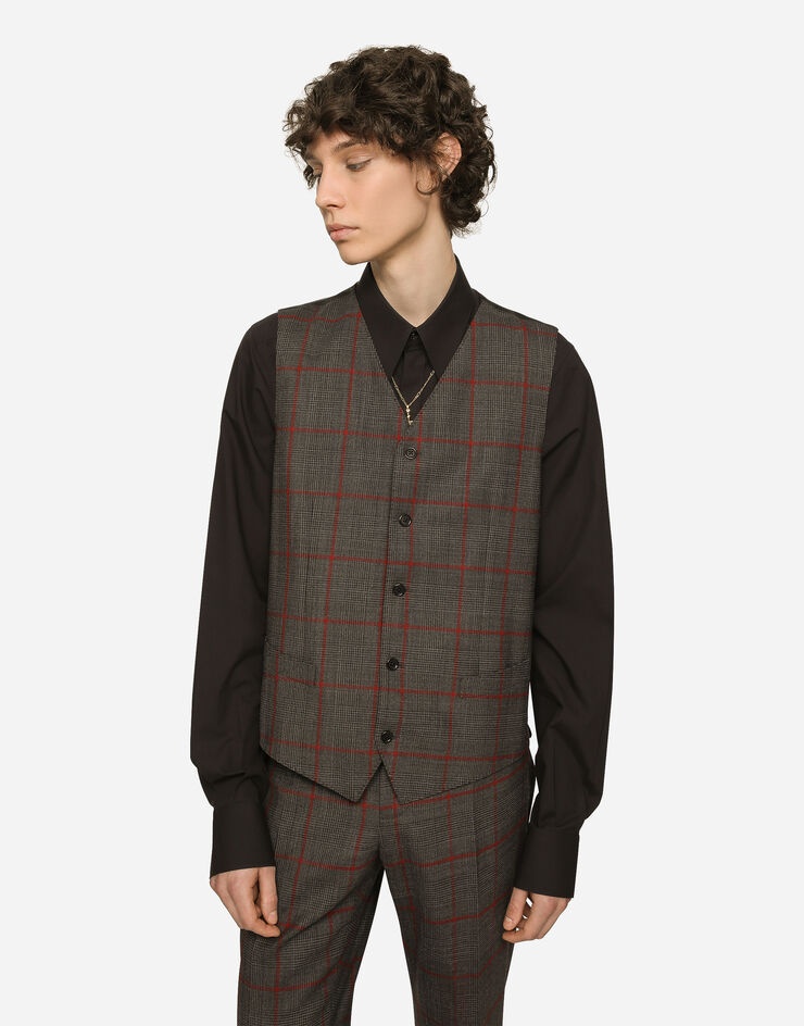 Double-breasted glen plaid Sicilia-fit suit - 4