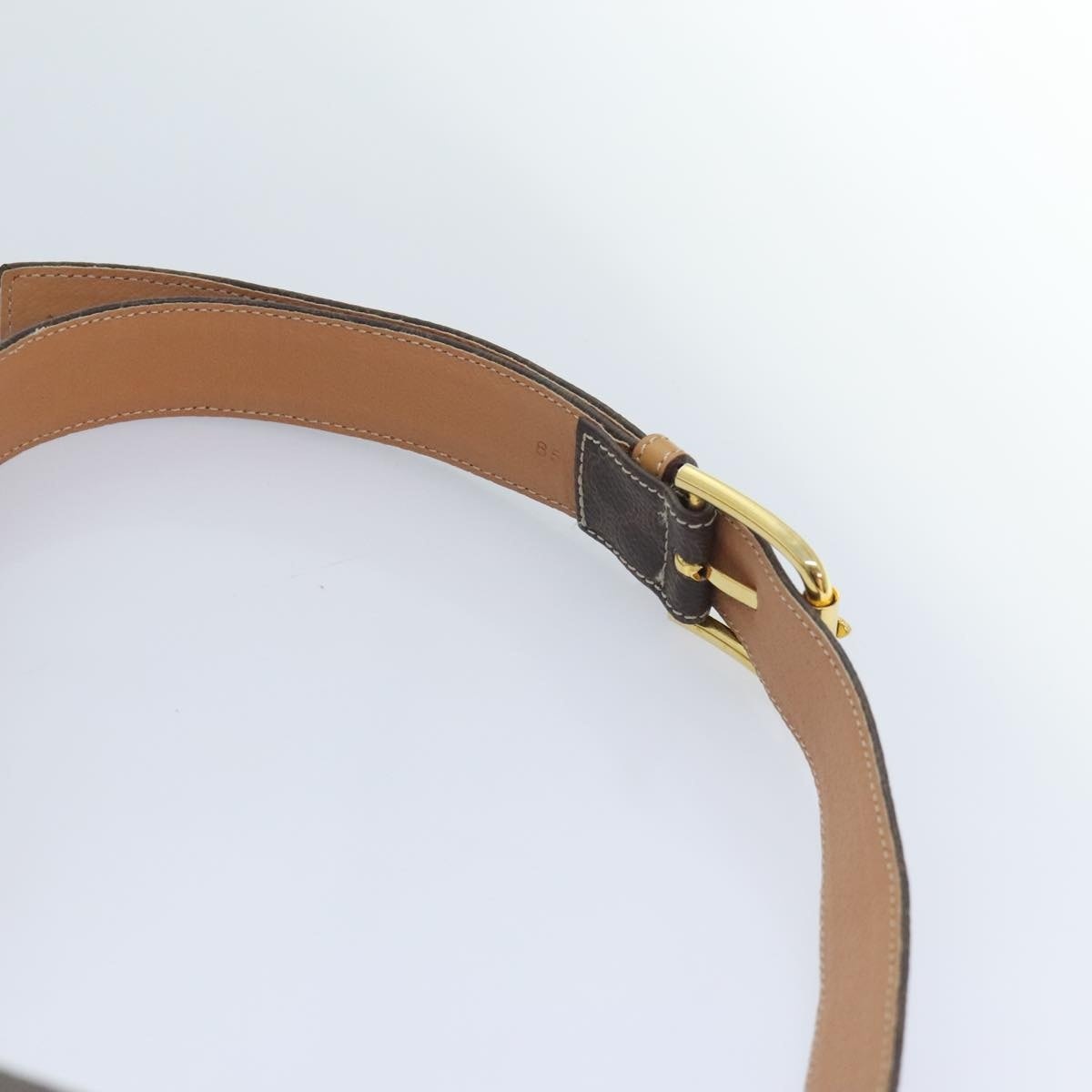 CELINE Macadam Canvas Waist Bag Pvc Leather Brown Gold - 8