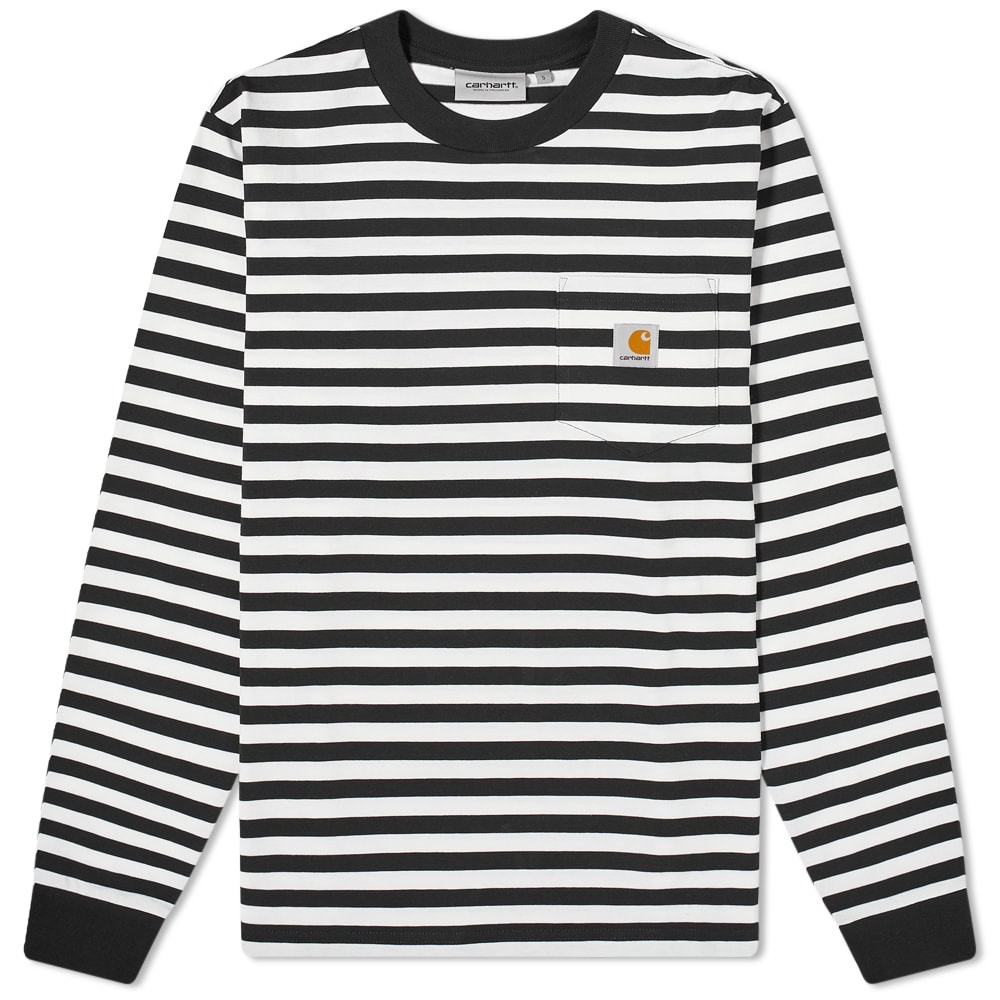 Carhartt WIP Long Sleeve Scotty Stripe Pocket Tee - 1