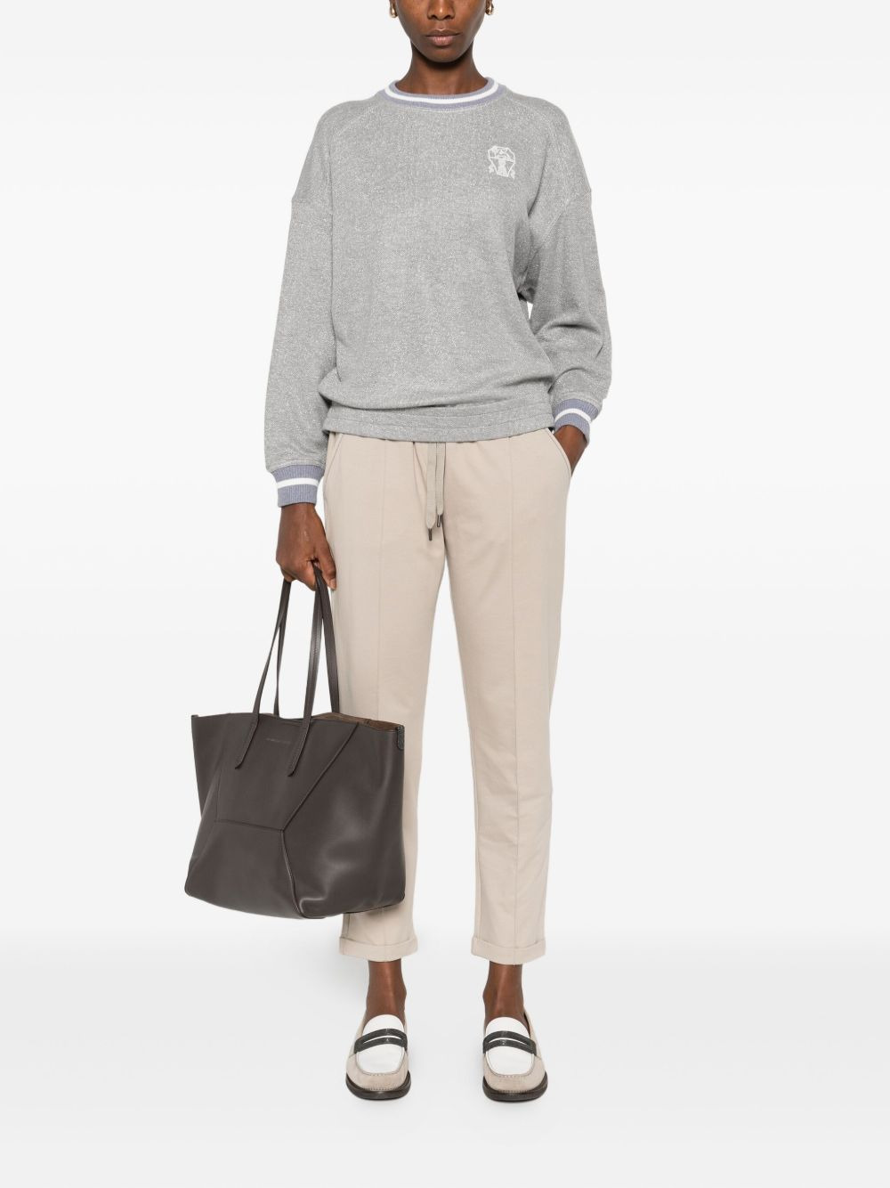 cuffed track pants - 2