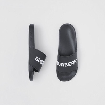 Burberry Logo Detail Slides outlook