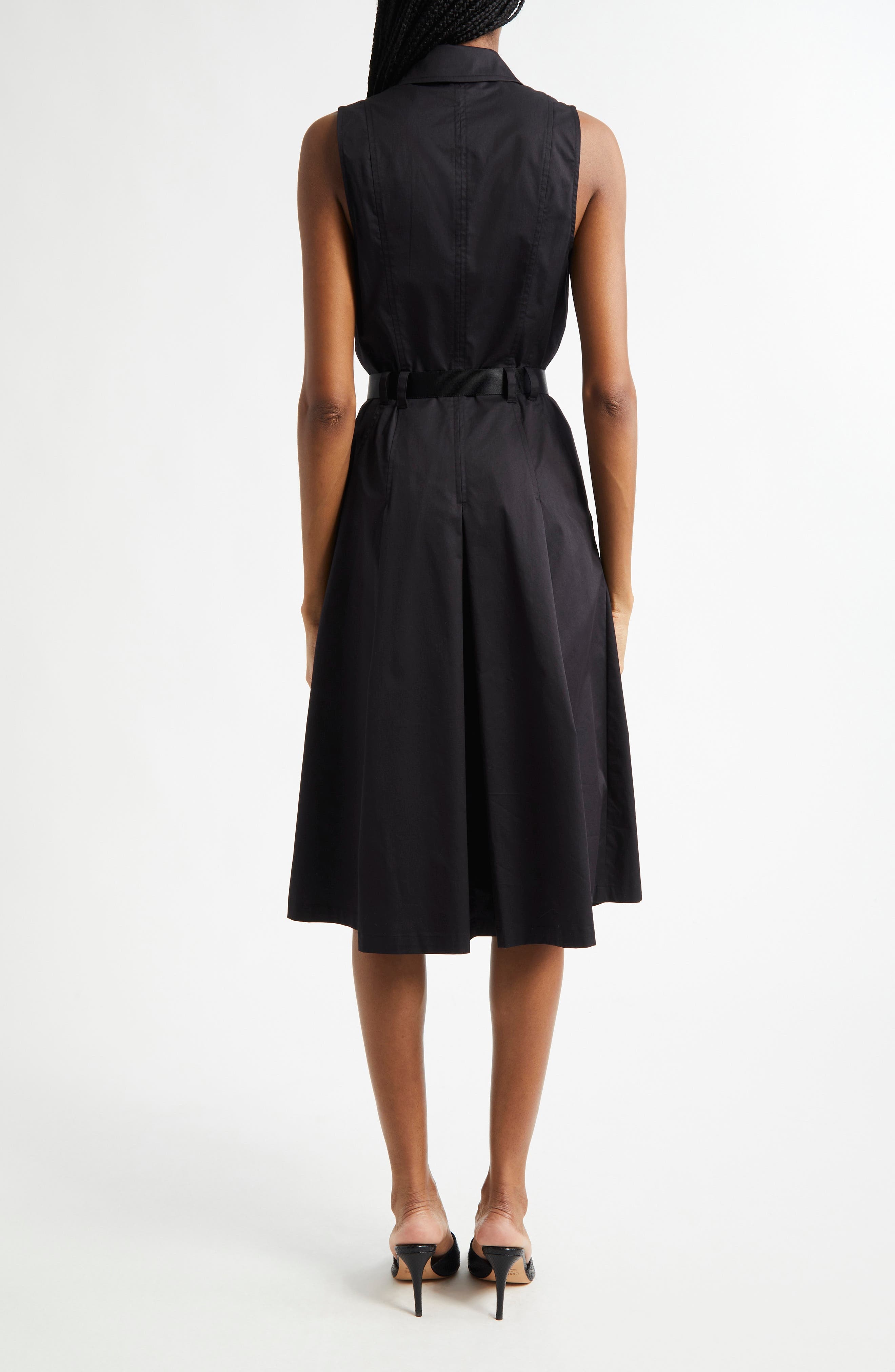 L'AGENCE Kylo Belted Shirtdress in Black at Nordstrom - 2