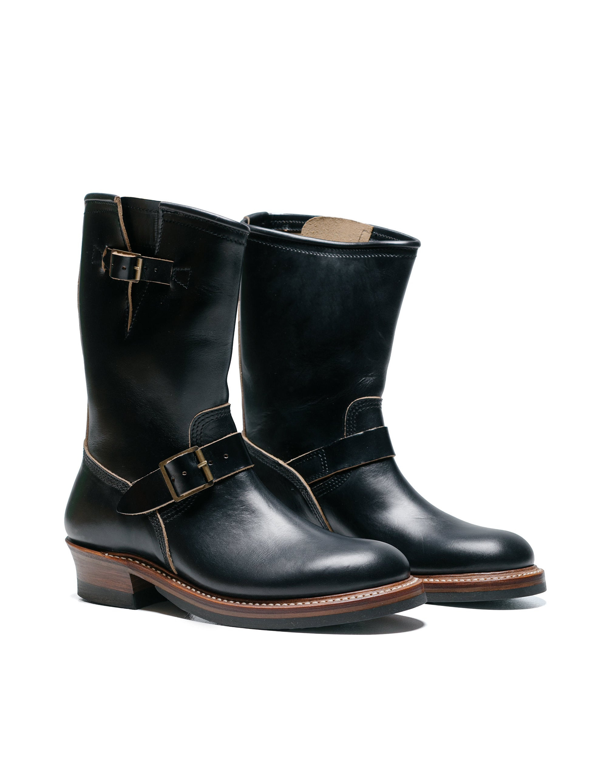 Wabash Engineer Boots Horween CXL Black - 2