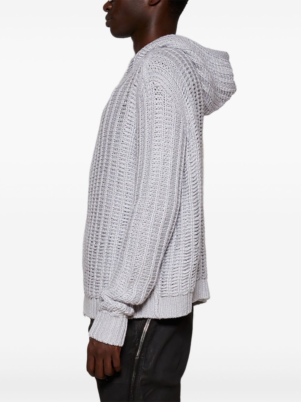 knitted hoodie - 4