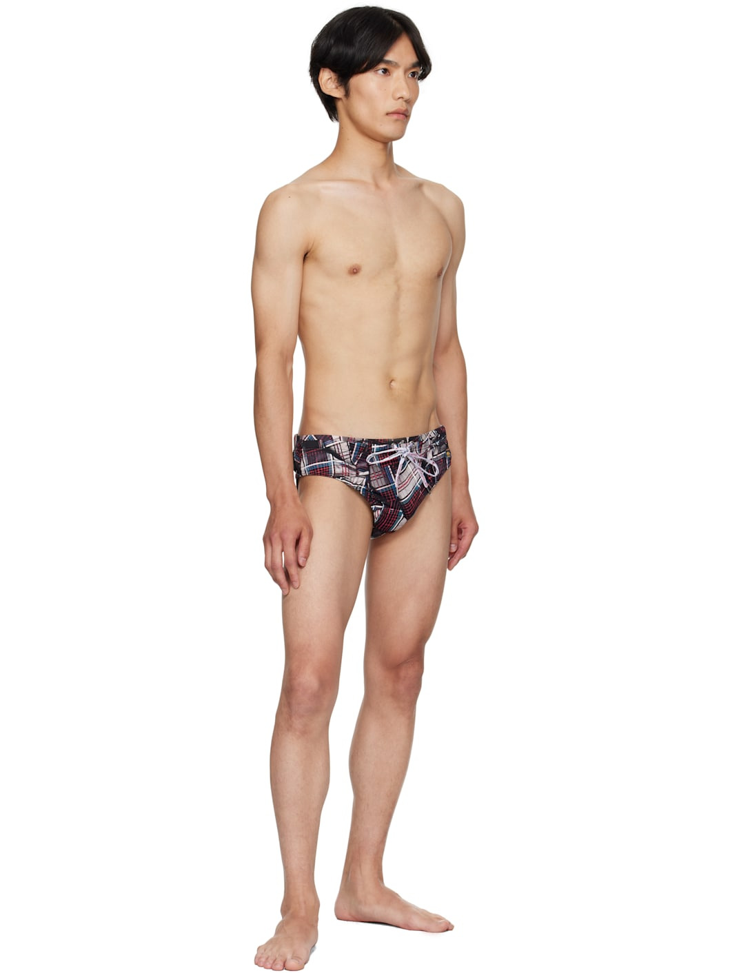Multicolor Draped Tarten Swim Briefs - 4