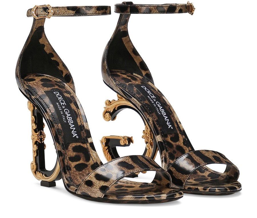 Polished calfskin Baroque sandals - 2