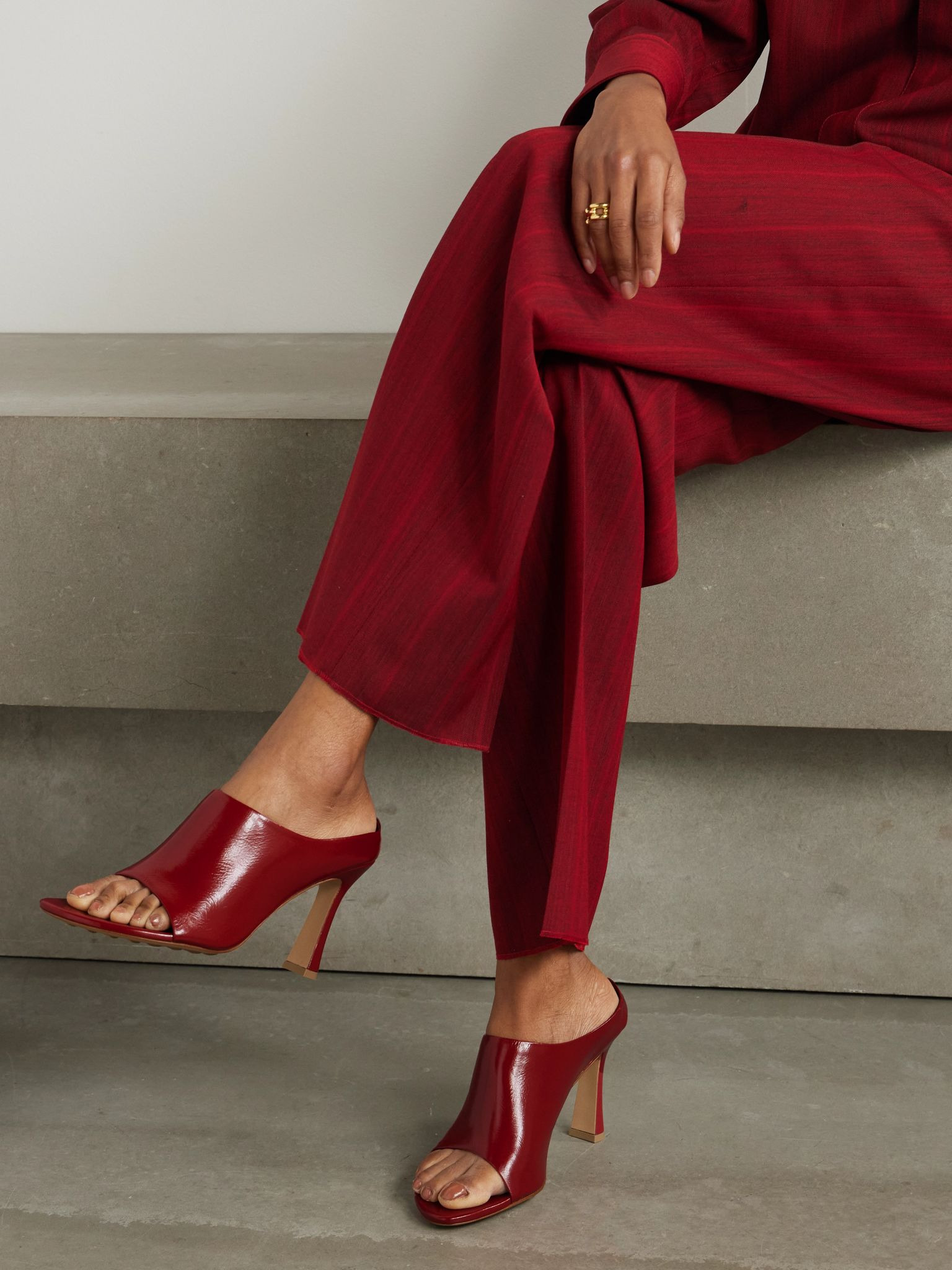 Rana leather mules Red - 2