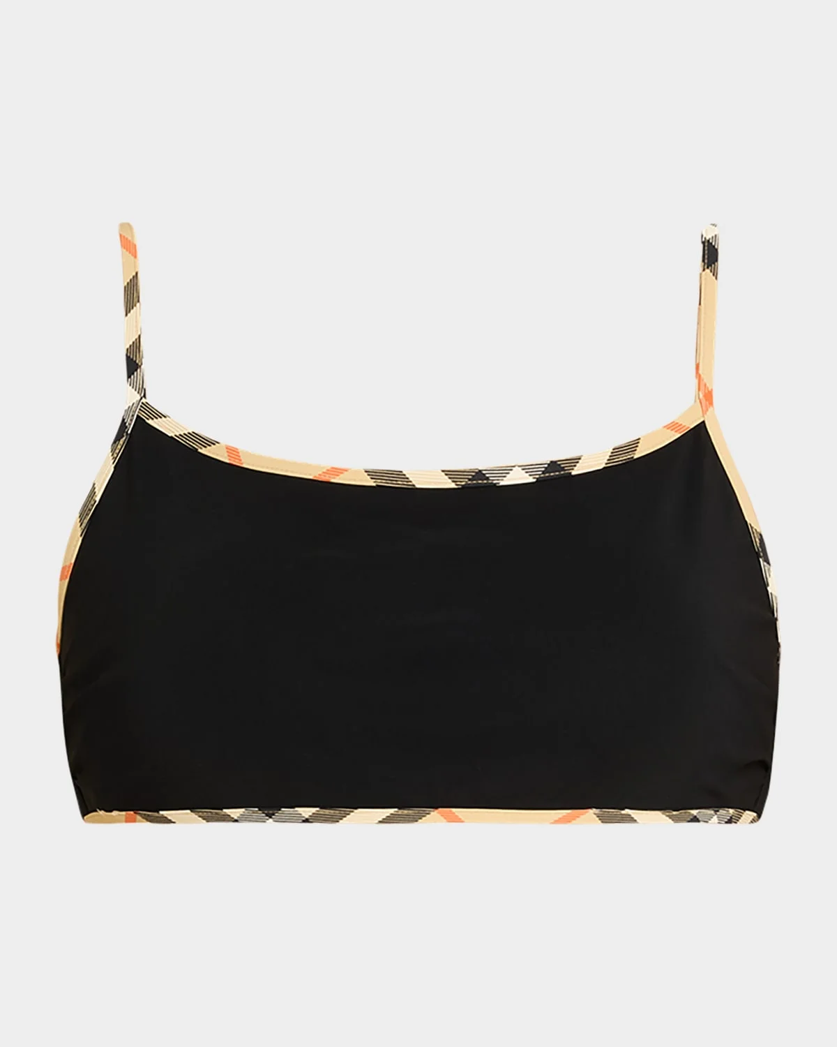 Check-Trim Bikini Top - 1