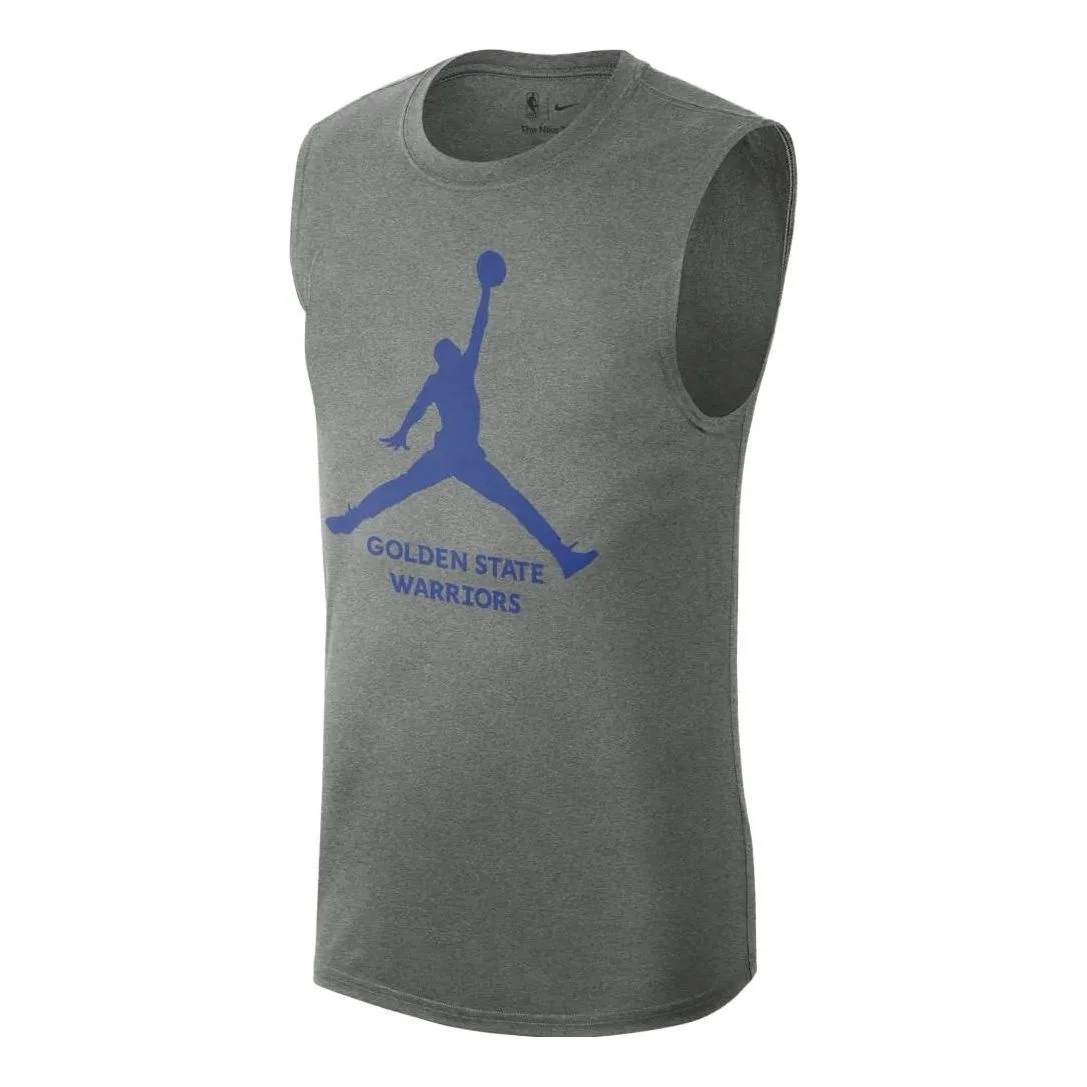 Air Jordan Logo x NBA Golden State Warriors Essential Tank 'Grey' FQ1971-063 - 1