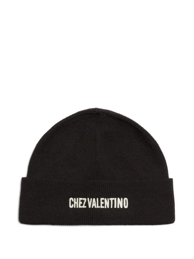 Valentino Chez-embroidery beanie outlook