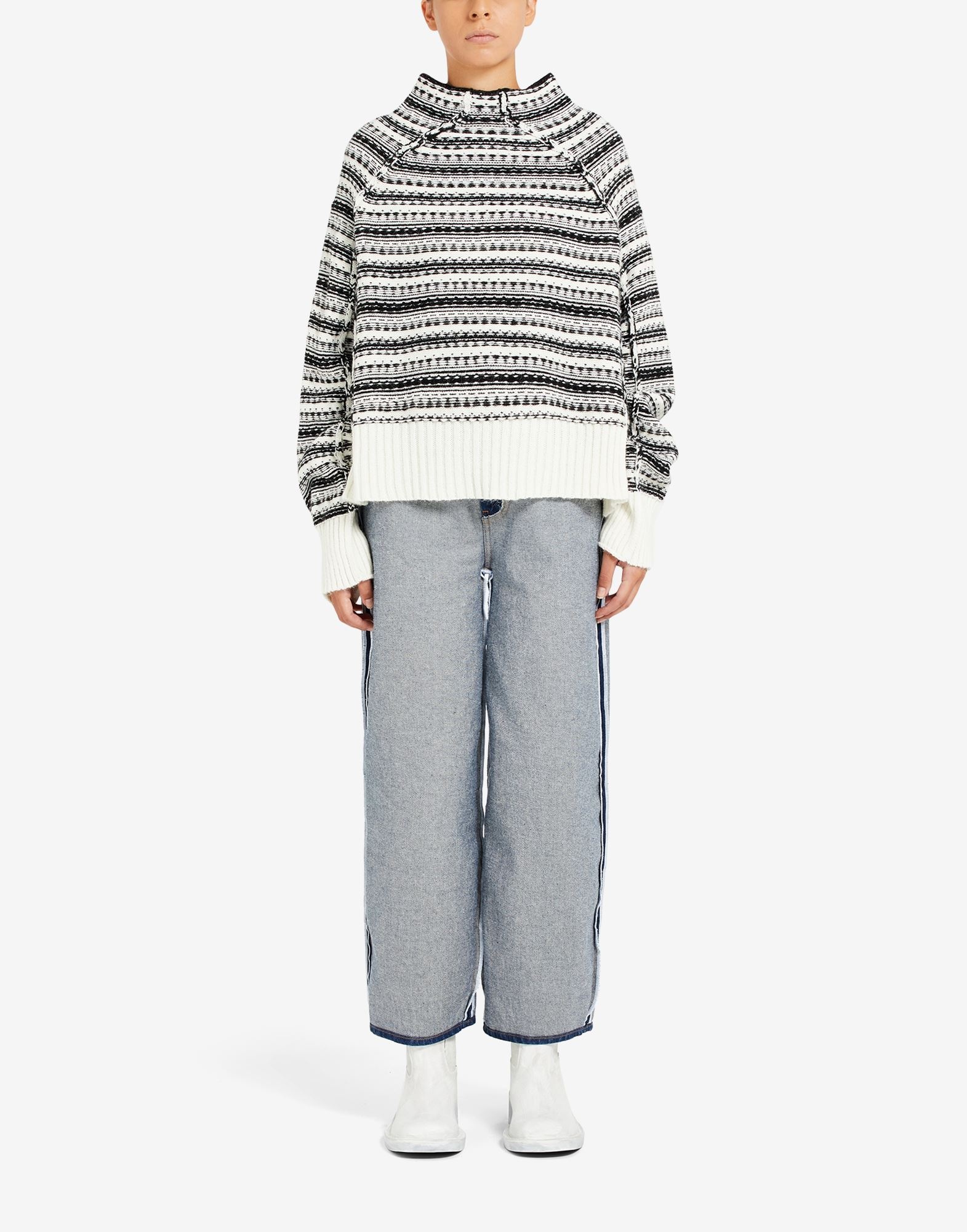 Reversed high-neck sweater - 2