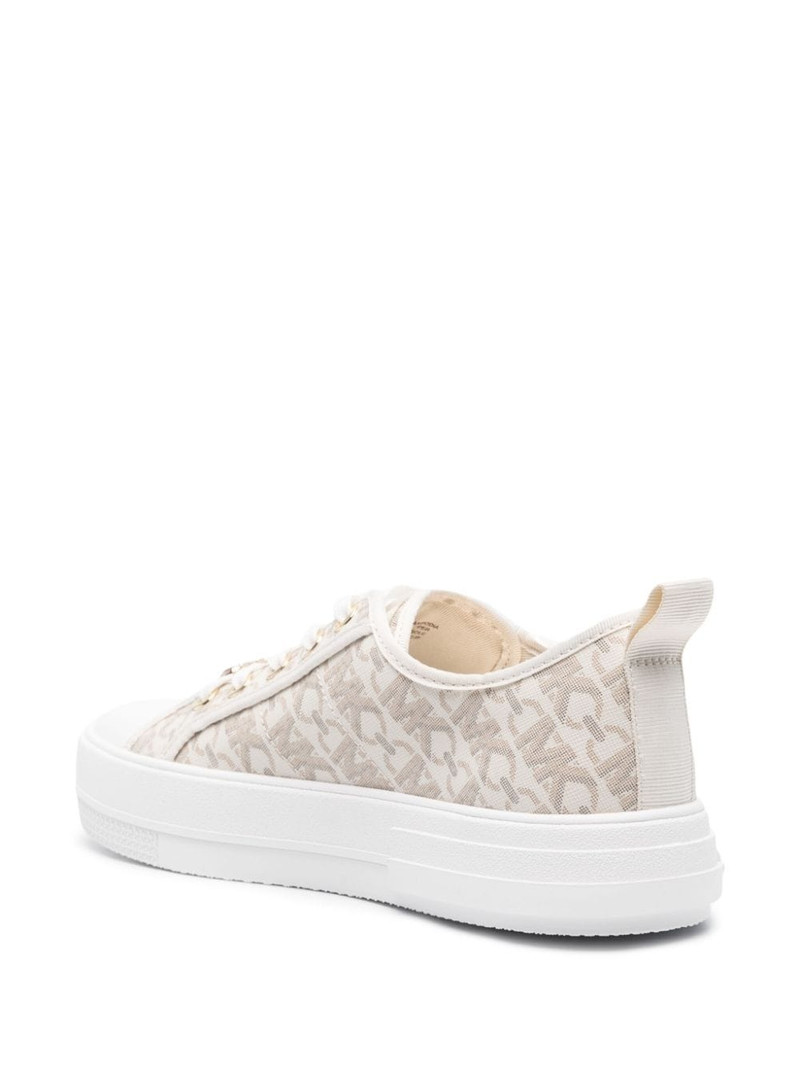 monogram-print round-toe sneakers 3