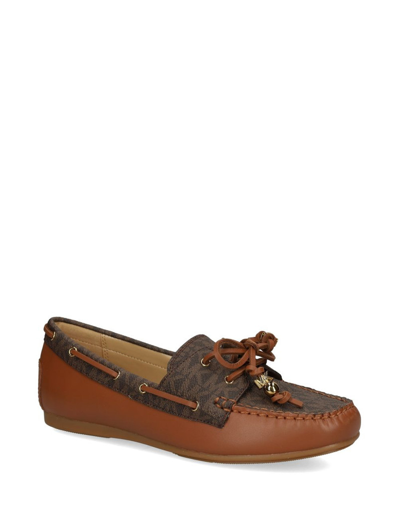 MICHAEL KORS Fallon monogram tie loafers outlook