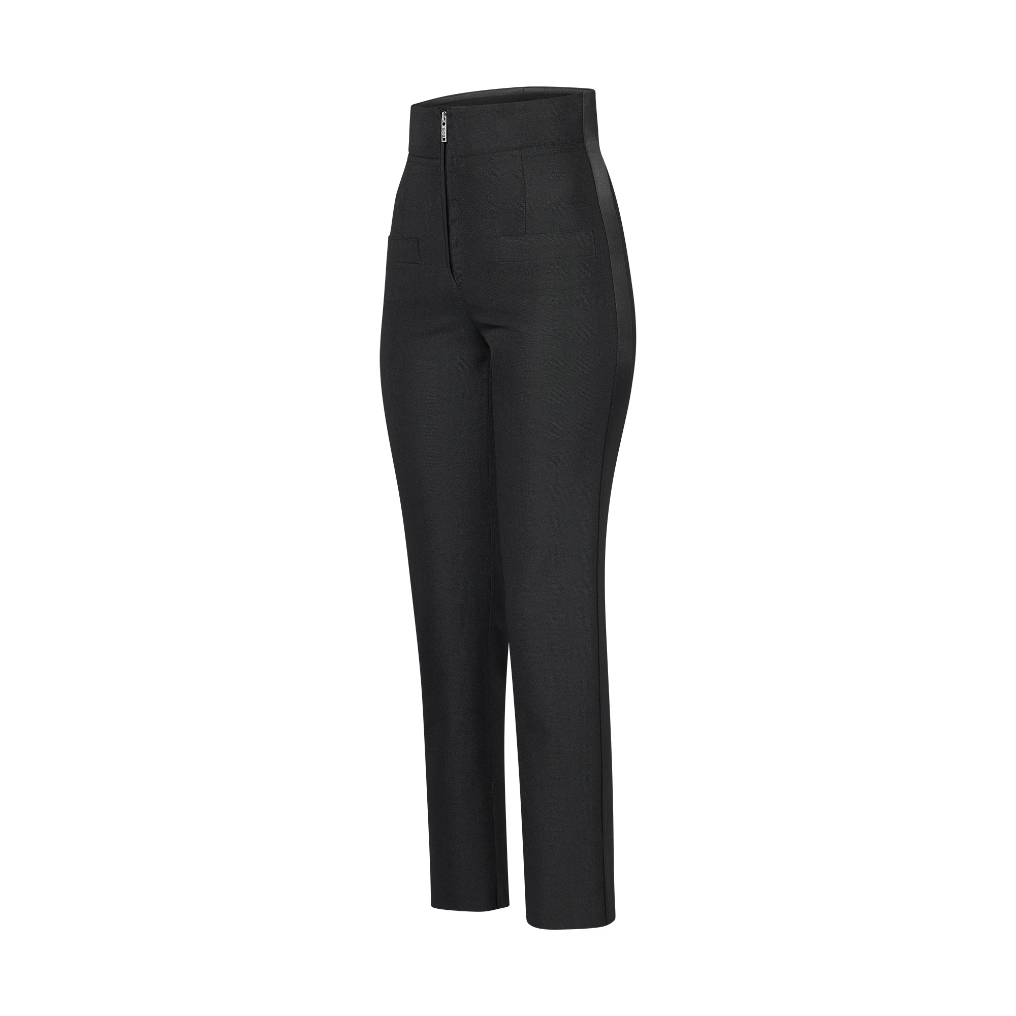 Satin Seam Tailored Pants - 2