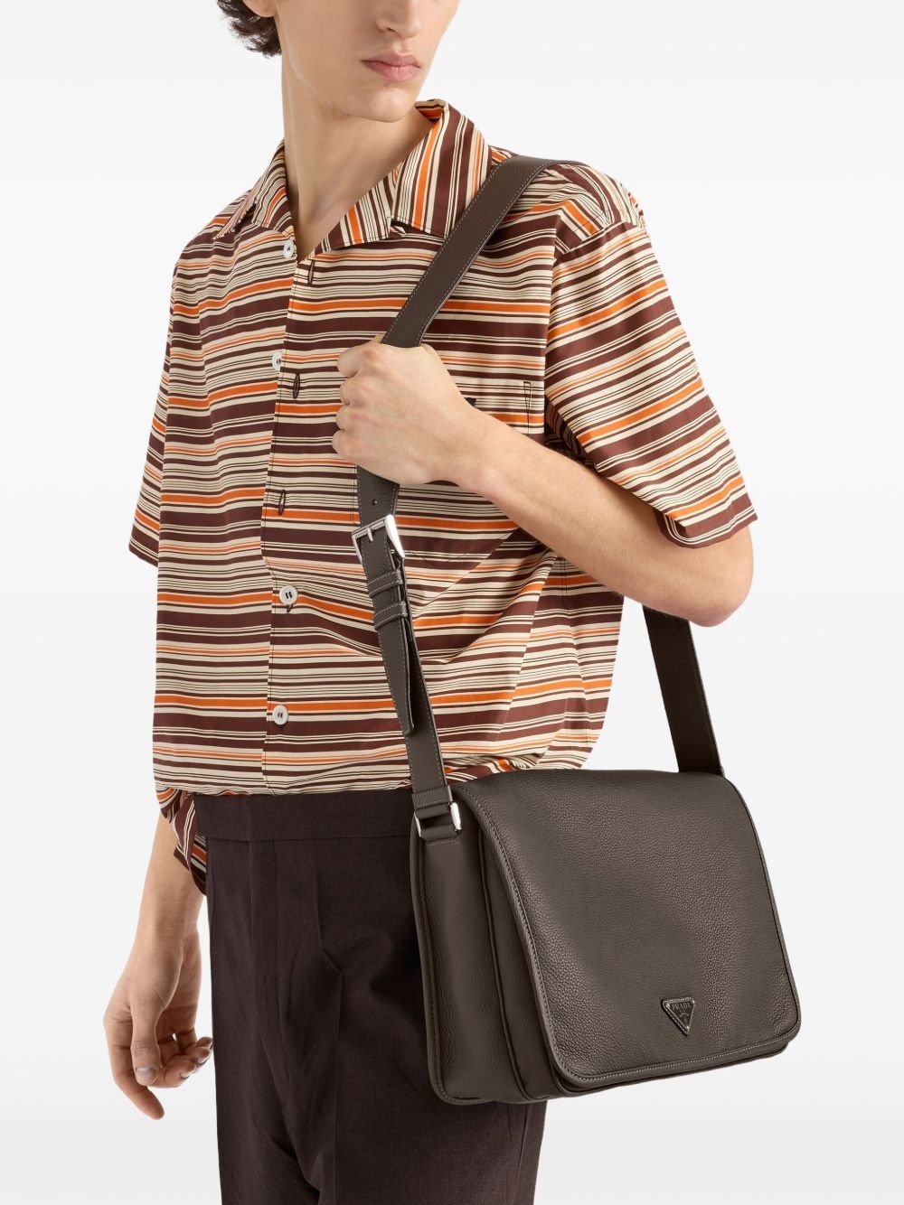 leather messenger bag - 3