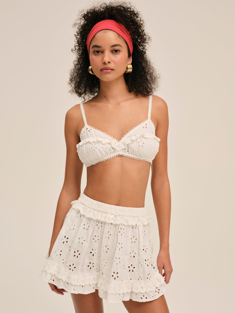 For Love & Lemons Dreamy Daisy Mini Skirt outlook