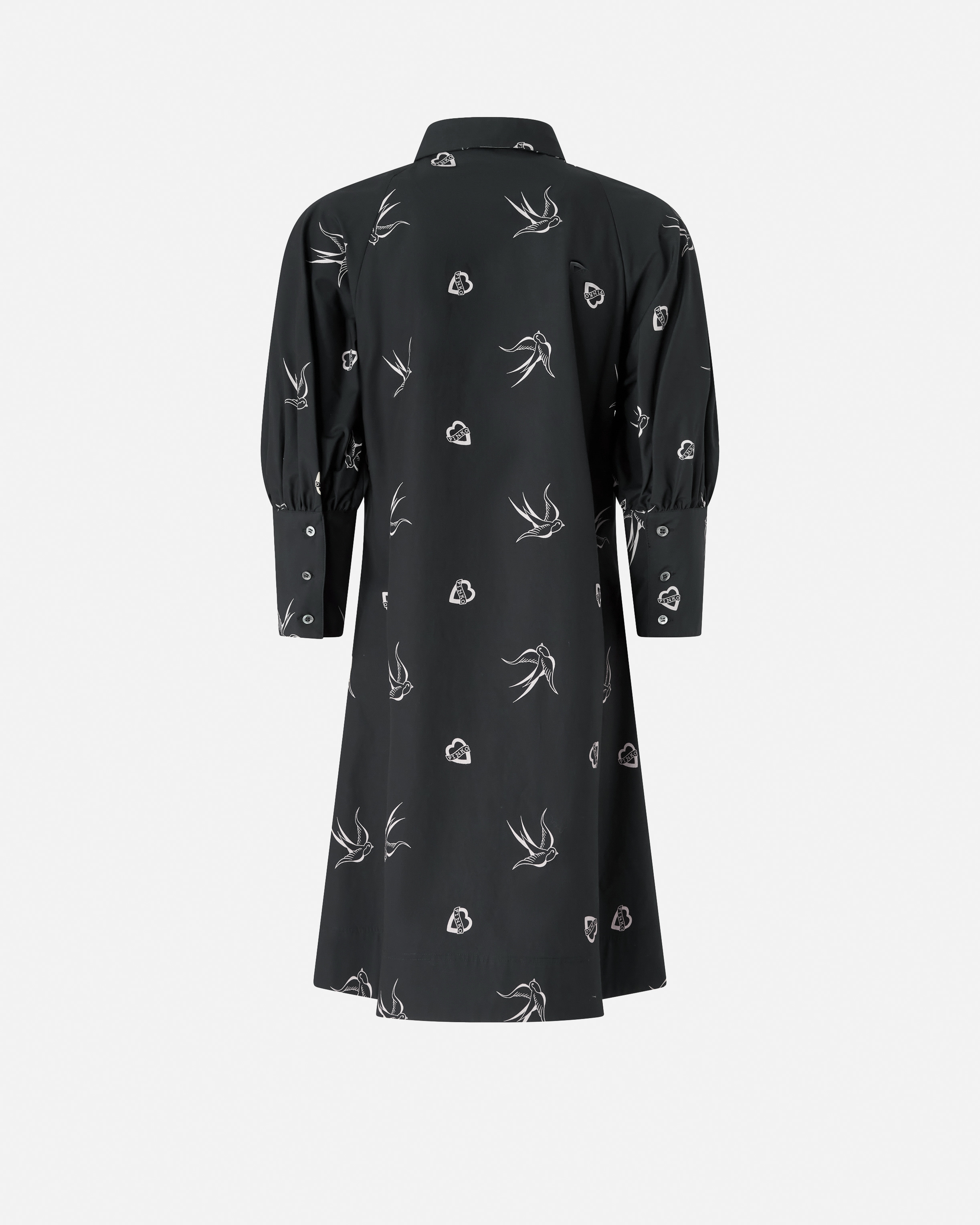 SHORT TATTOO-PRINT SHIRT DRESS - 6