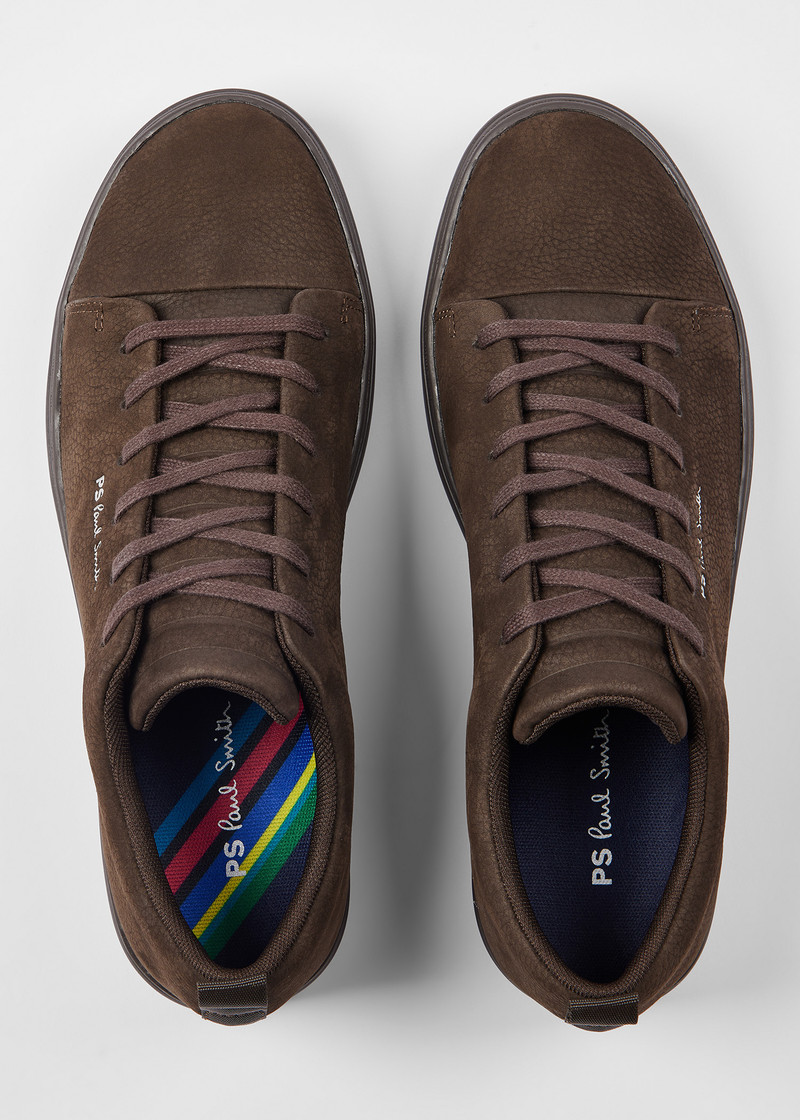 Chocolate Brown Nubuck 'Lee' Trainers 5