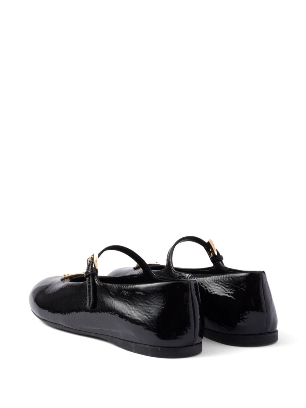 leather ballerina shoes - 3