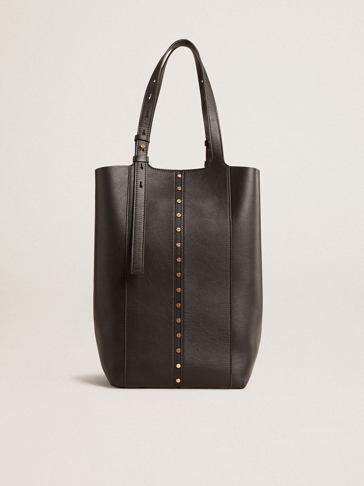 24/7 Bag in black leather with adjustable handles - 1