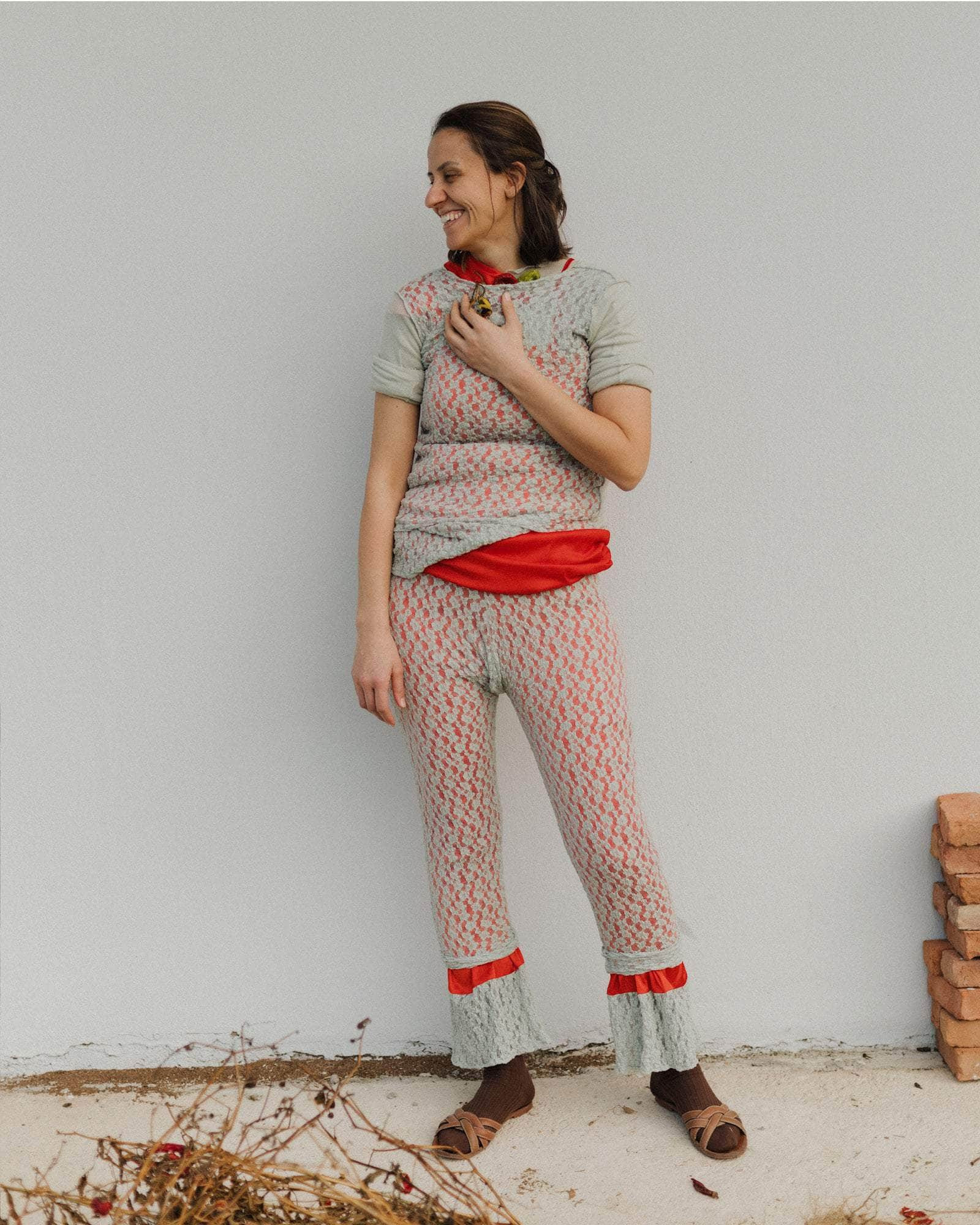 Serra Leggings - Organic Cotton Lace - 6