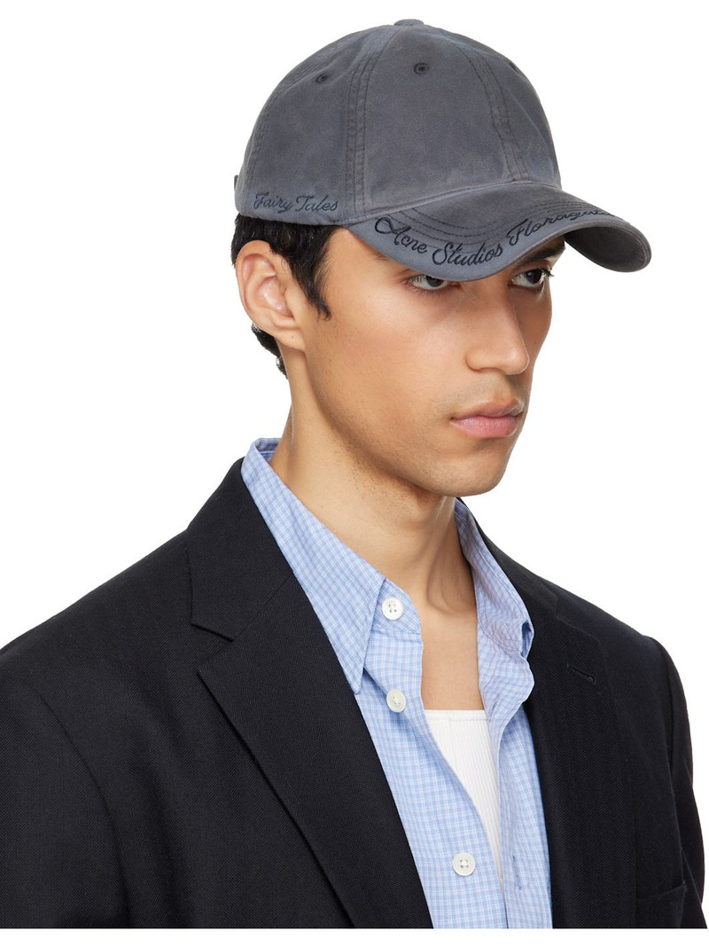 Acne Studios Gray Logo Cap outlook