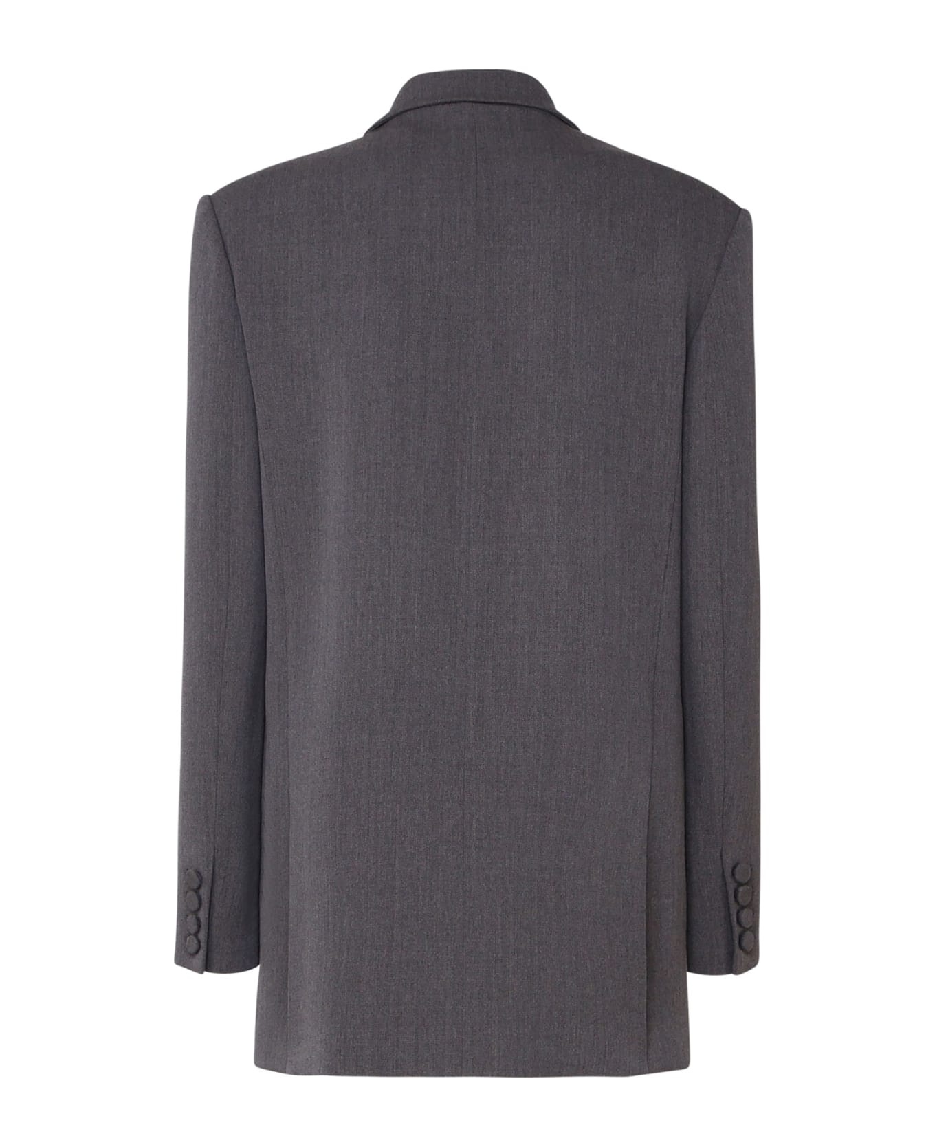 Long Blazer In Virgin Wool - 3