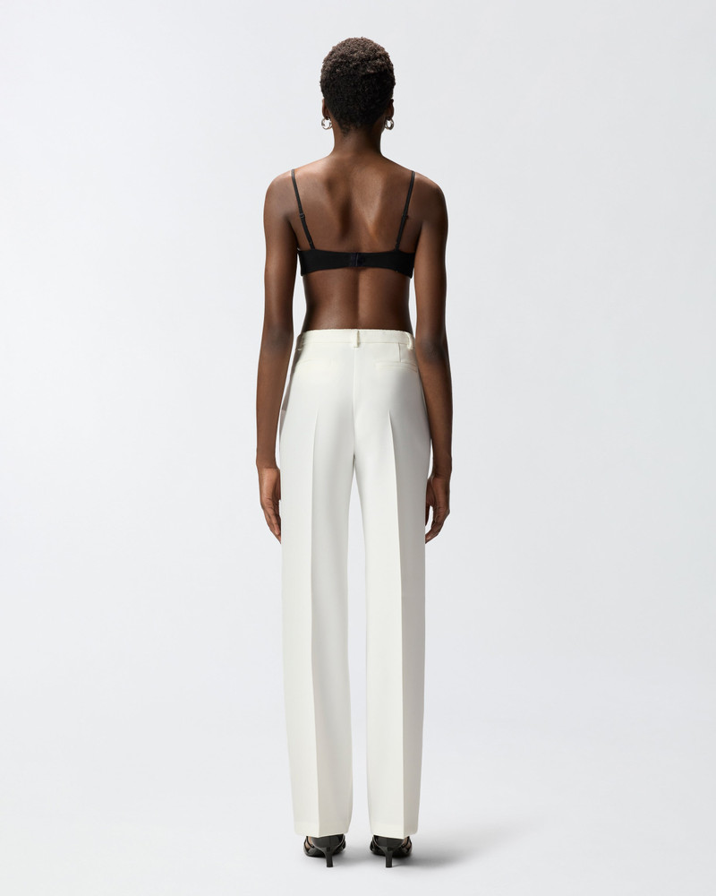 TROUSERS IN CANVAS WITH PRESSED PLEAT DETAIL 5