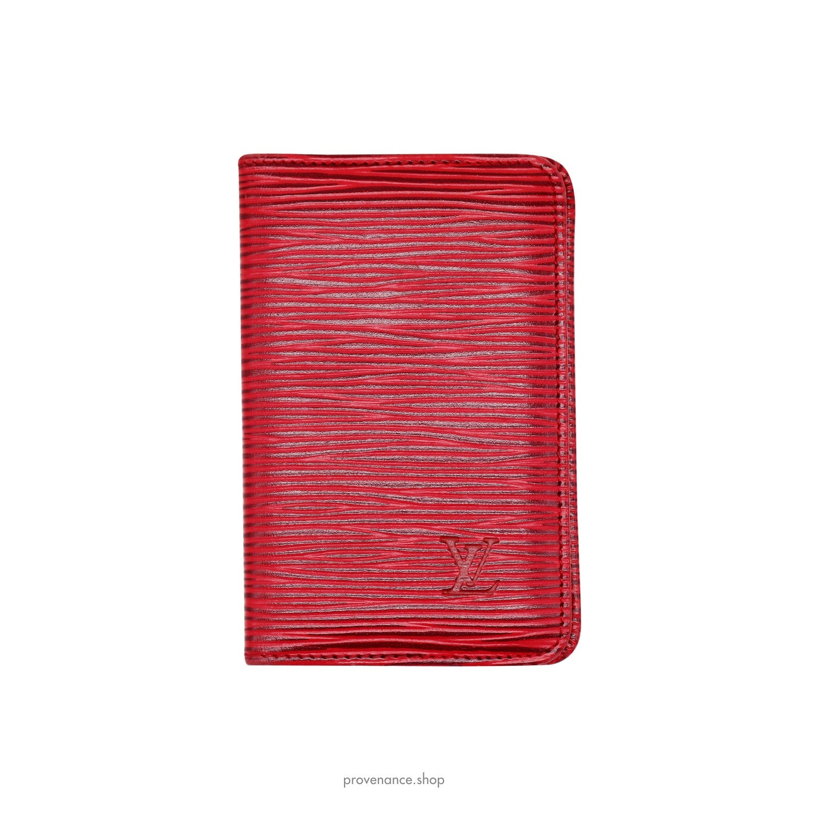 Louis Vuitton Pocket Organizer Wallet - Red Epi Leather - 2
