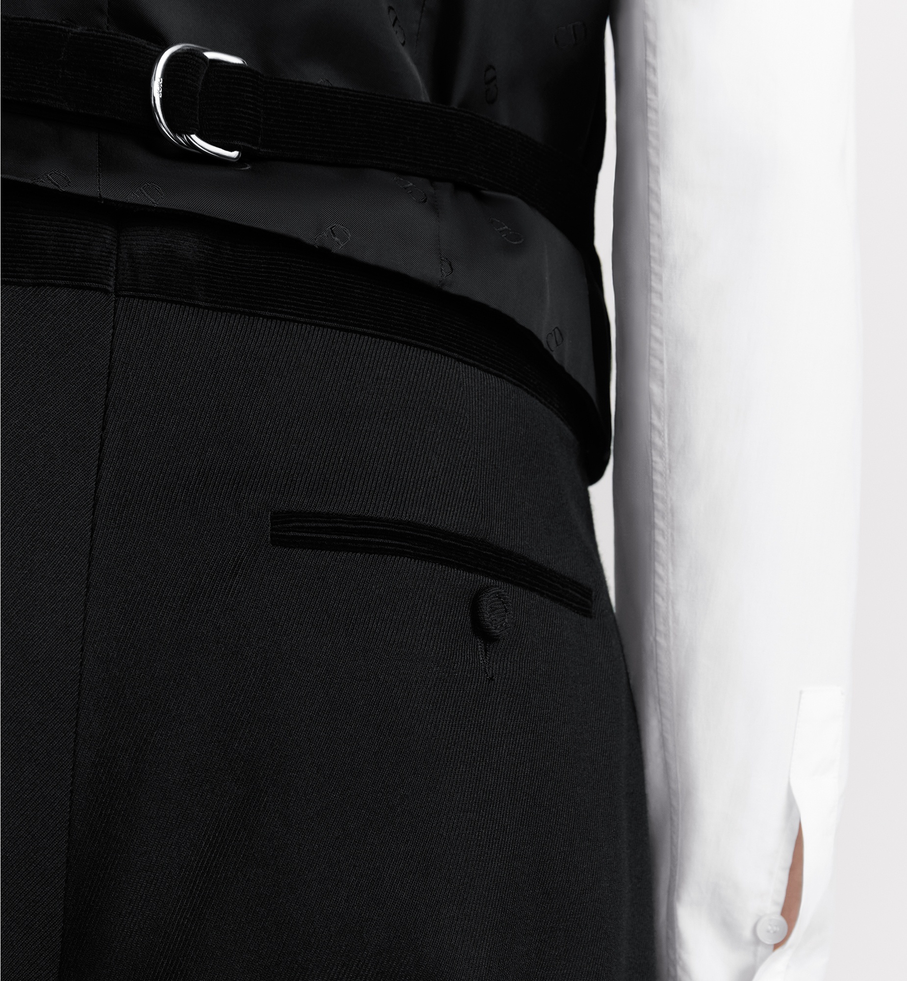 Pants with Corduroy Details - 4