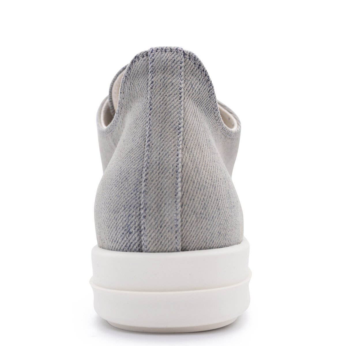 Washed Denim Low Sneakers in Mineral pearl - 4