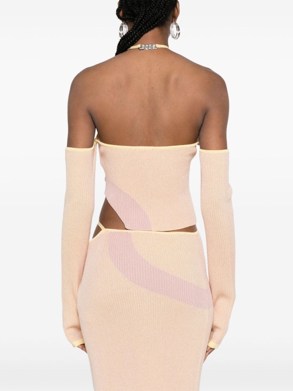 Comma asymmetric ribbed top - 4