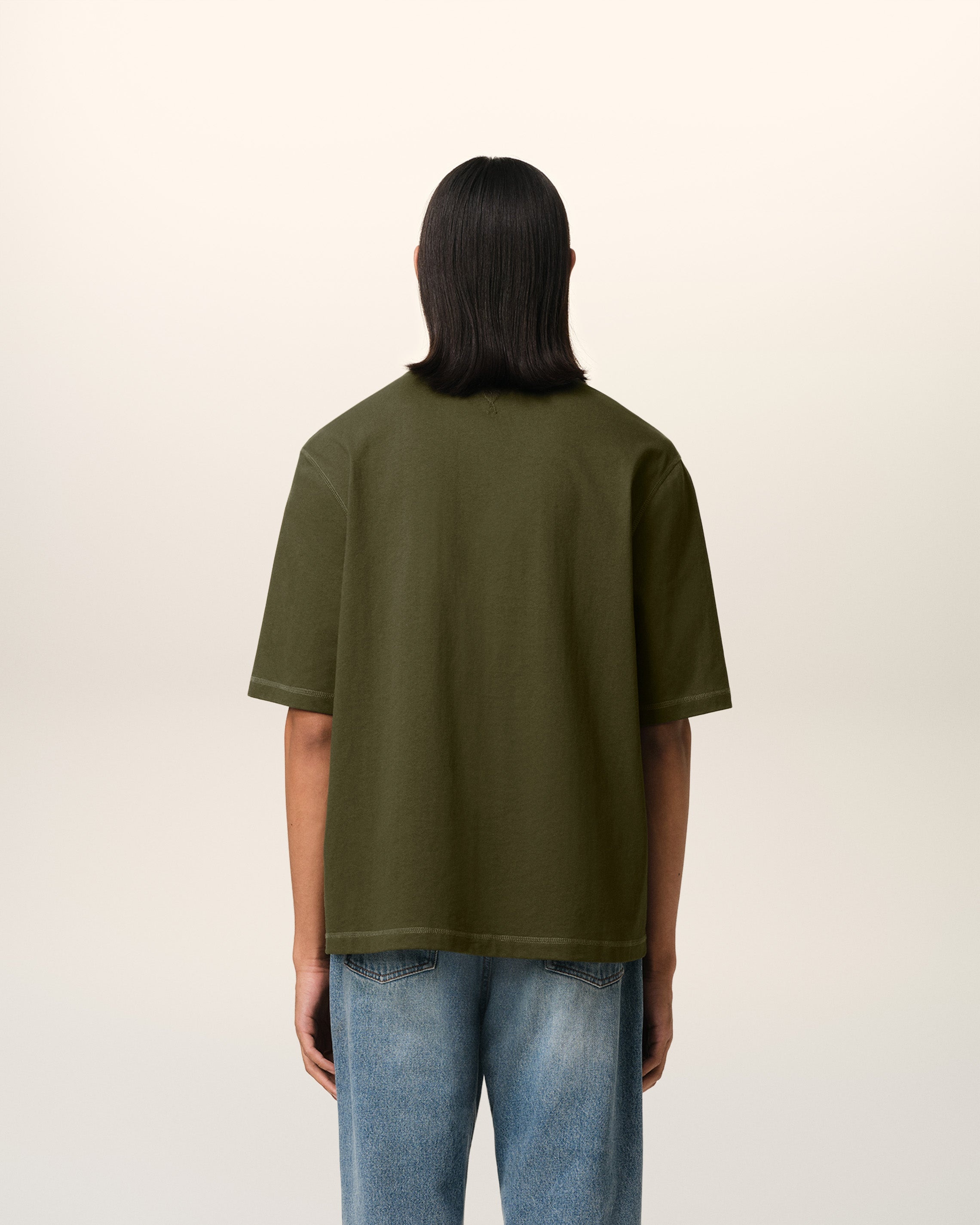 GREEN COTTON T-SHIRT - 5