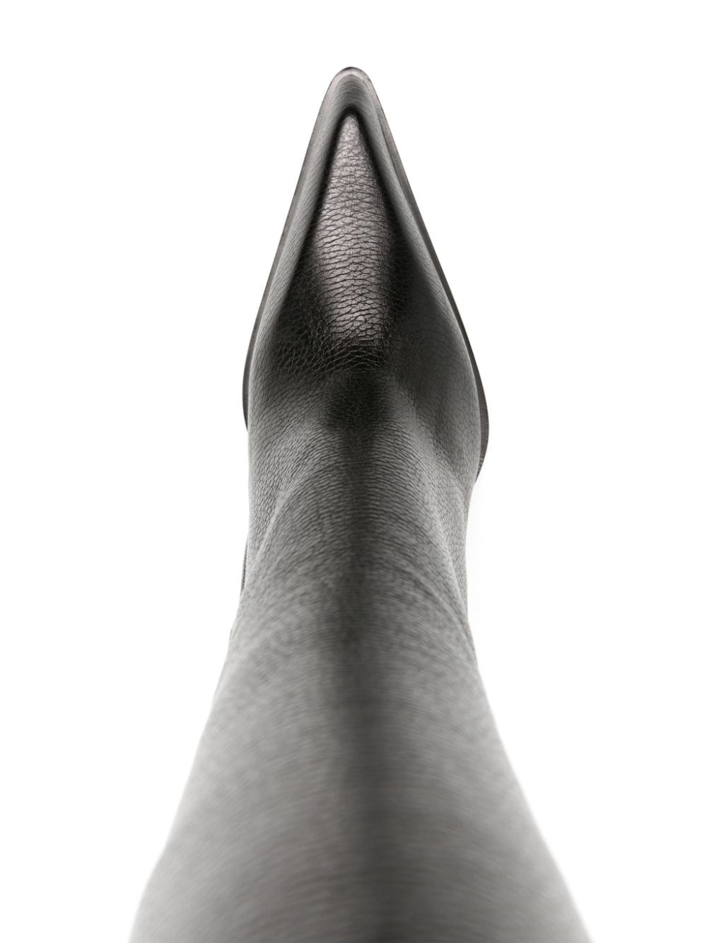 110mm pointed knee-high leather boot - 4