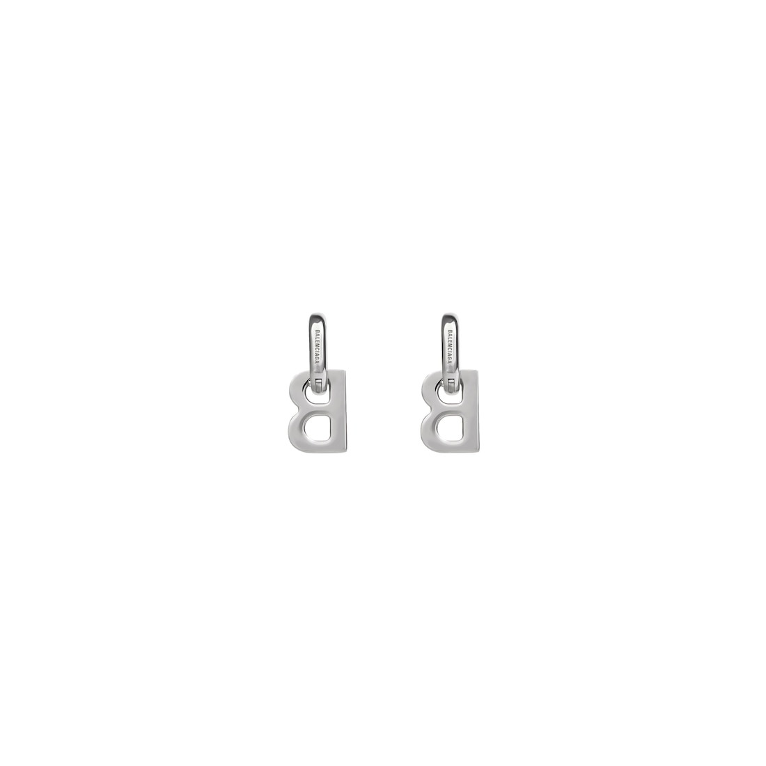 Women's B Chain Xs Earrings in Silver - 2