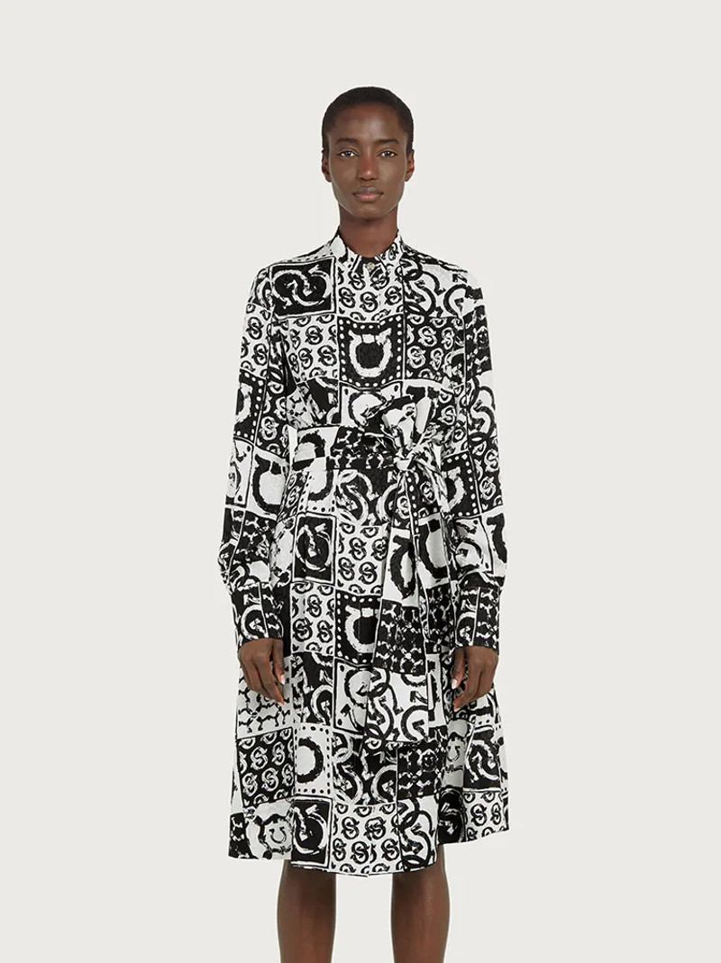 SILK JACQUARD DRESS 1